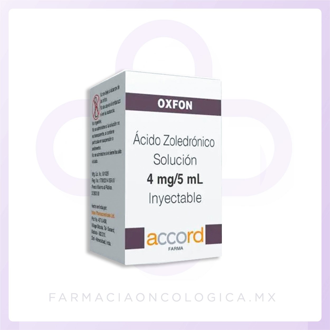 Oxfon 4 mg/5 mL – Ácido zoledrónico Accord Solución inyectable