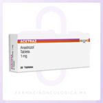 "Acetraz Anastrozol 1 mg Caja con 28 tabletas Accord"