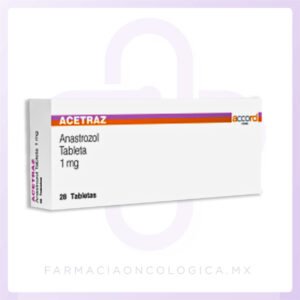 "Acetraz Anastrozol 1 mg Caja con 28 tabletas Accord"