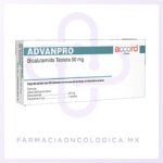 Advanpro Bicalutamida 50mg caja con 28 tabletas. Accord
